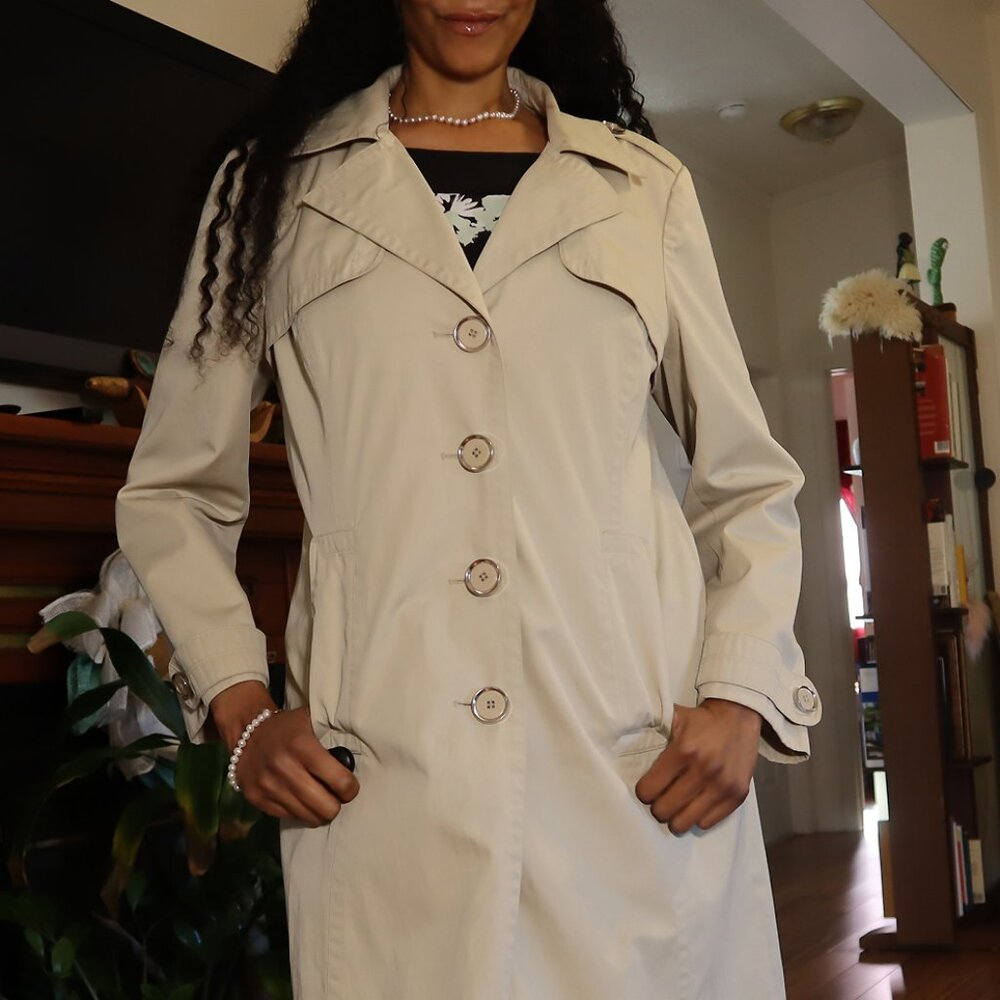 Beige London Fog Trench Coat